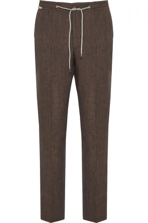 corneliani Leinenhose mit Kordelzug