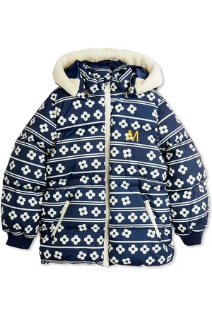 Mini Rodini Gefütterte Jacke mit Blumen-Print