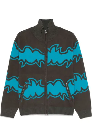 Bluemarble Jacquard-Cardigan mit Reißverschluss
