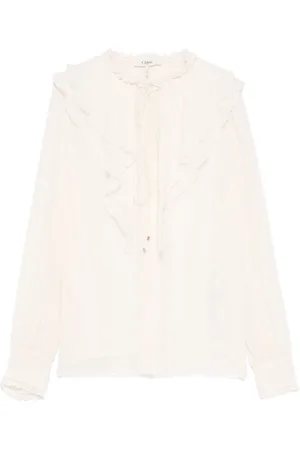 Chloé Seidenbluse mit Volants