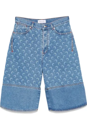Marine Serre Shorts mit Monogrammmuster