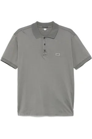 C.P. Company Poloshirt mit Logo-Patch