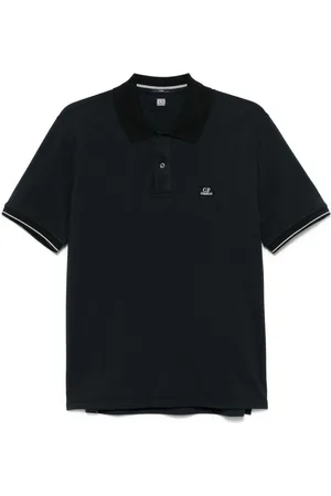 C.P. Company Poloshirt mit Logo-Patch
