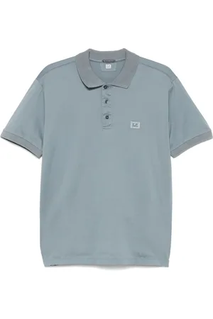 C.P. Company Poloshirt mit Logo-Patch
