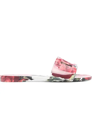 Dolce & Gabbana Pantoletten mit Blumen-Print