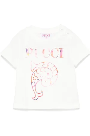 PUCCI Junior T-Shirt mit Logo-Print