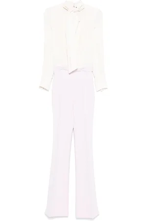 Elisabetta Franchi Jumpsuit aus Georgette-Krepp