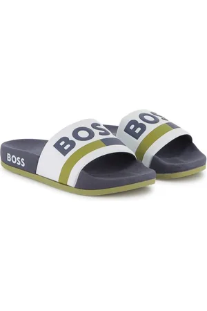 HUGO BOSS Pantoletten mit Logo-Print