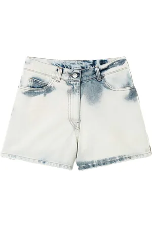 Twin-Set Jeans-Shorts mit Bleach-Effekt