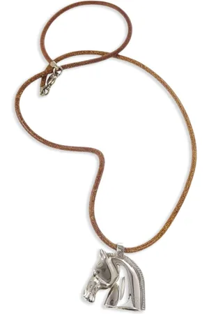 Hermès 1990-2000s Halskette mit Pferdeanhänger