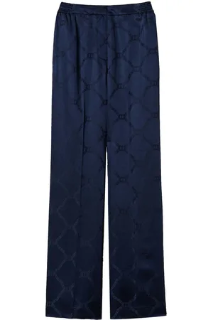 Twin-Set Palazzohose aus Oval T-Jacquard