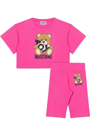 Moschino Set aus T-Shirt und Leggings mit Teddy-Print