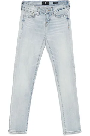 7 for all Mankind Tief sitzende Skinny-Jeans