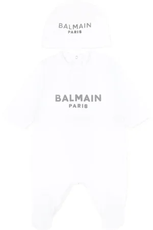 Balmain Strampler-Set mit Logo-Print