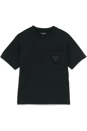 Emporio Armani T-Shirt mit Logo-Stickerei