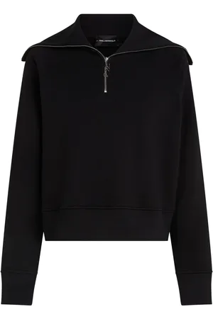 Karl Lagerfeld Sweatshirt mit kurzem Reißverschluss