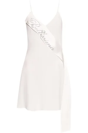 BLUMARINE Kleid aus Satin mit Schärpe