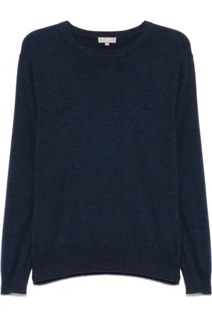 N.PEAL Oxford Pullover mit rundem Ausschnitt