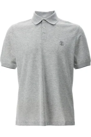 Brunello Cucinelli Poloshirt mit Logo-Stickerei