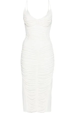 MUGLER Midikleid mit Raffungen