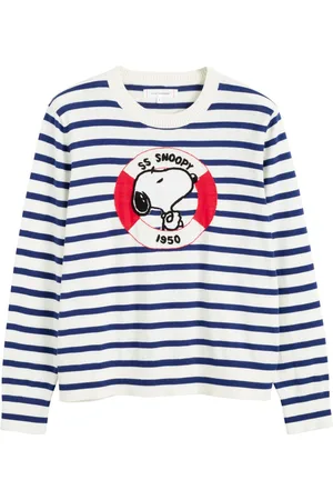 Chinti & Parker X Peanuts Pullover mit Snoopy-Stickerei