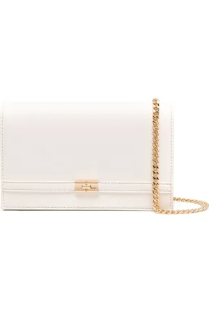 Elisabetta Franchi Clutch mit Logo-Schild