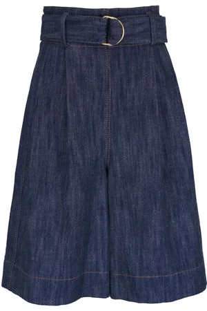 AKRIS Hoch sitzende Jeans-Shorts