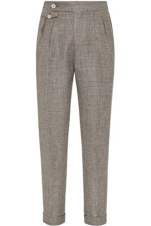 Brunello Cucinelli Hose mit Prince of Wales-Karo