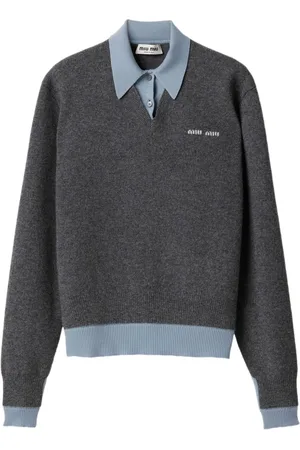 Miu Miu Poloshirt im Layering-Look