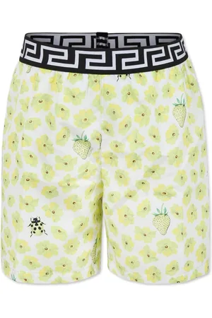 VERSACE Badeshorts mit Blumen-Print