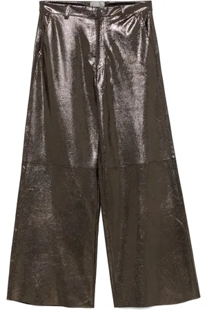 FORTE FORTE Strukturierte Lederhose