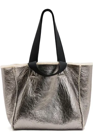 AllSaints Wendbare Izzy Tote Bag aus Shearling