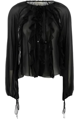 BLUMARINE Semi-transparente Bluse