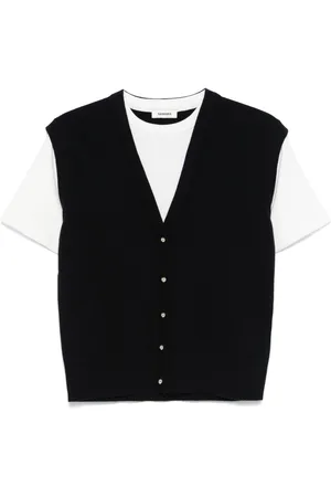 Sandro Zweifarbiger Pullover