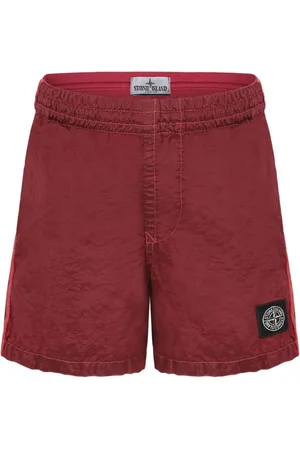 Stone Island Badeshorts mit Logo-Schild