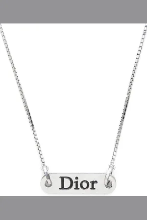 Dior 2000s Halskette mit Logo-Anhänger
