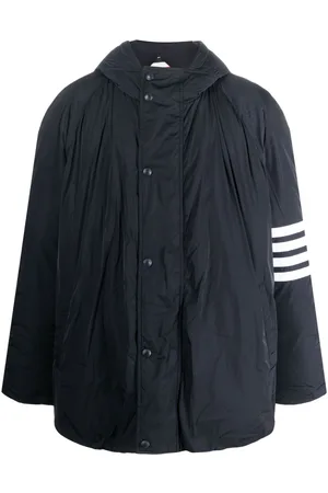 Thom Browne Gefütterte Kapuzenjacke mit Streifen