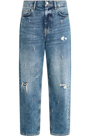 Liu Jo Straight-Leg-Hose mit Strass