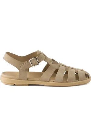 Prada Fisherman-Sandalen aus Wildleder