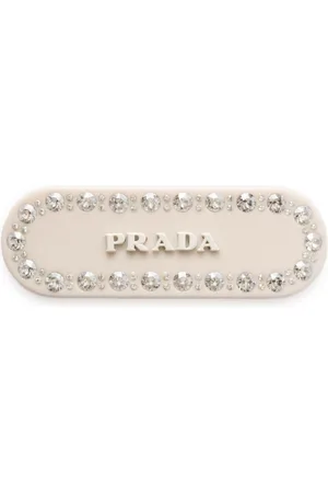 Prada Haarspange mit Logo-Schild