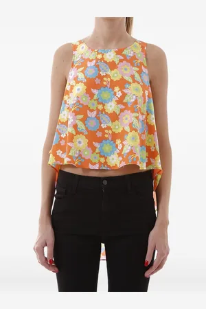 JEREMY SCOTT Top mit Blumen-Print