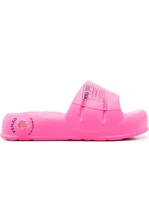 Kenzo Pantoletten mit Logo-Print