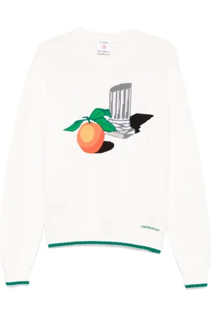 Casablanca Klassischer Intarsien-Pullover