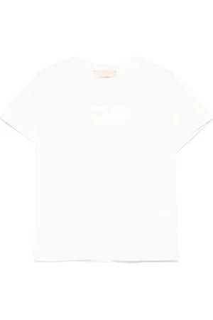 Elisabetta Franchi T-Shirt mit Logo-Prägung