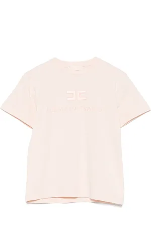 Elisabetta Franchi T-Shirt mit Logo-Stickerei