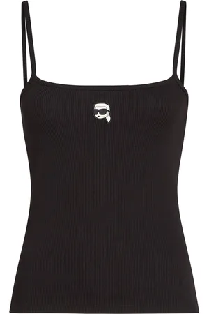 Karl Lagerfeld Trägershirt mit Logo-Patch
