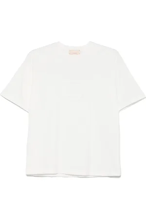 Elisabetta Franchi T-Shirt mit Logo-Prägung