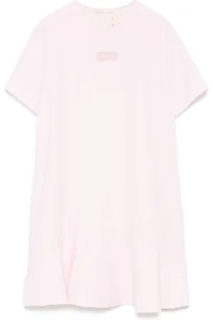 Elisabetta Franchi Kleid mit Logo-Stickerei