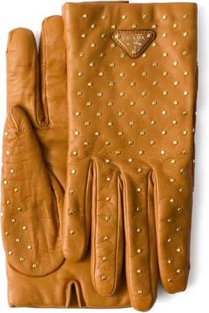 Prada Lederhandschuhe mit Nieten