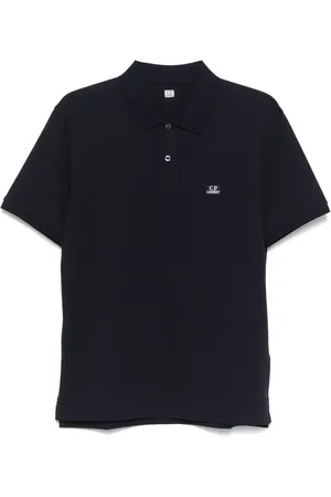 C.P. Company Poloshirt mit Logo-Patch